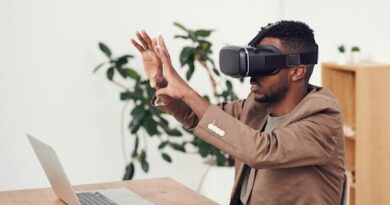 Man Using VR Goggles