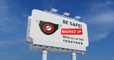 pandemic, billboard, be safe